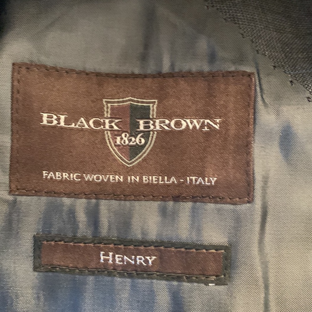 Black Brown 1826 Mens Suit - Picture 2 of 2